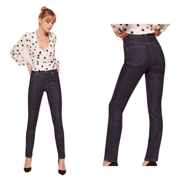 Reformation Petite Hepburn High Rise Jeans - Picture 1 of 11